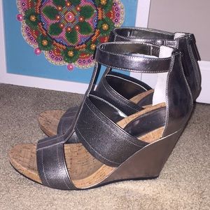 BCBGeneration Metallic Wedges